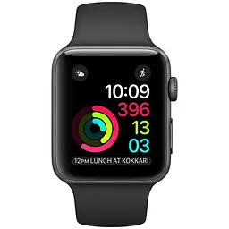 Смарт-годинник Apple Watch Series 3 GPS 38mm Space Gray with Black Sport Band [MTF02] [35253] - мініатюра 2