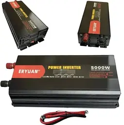 Перетворювач напруги Eryuan 12V → 220V 5000W з LCD і вольтметром ∙ Інвертор 12-220 чистий синус Eryuan 5000 Вт - мініатюра 3