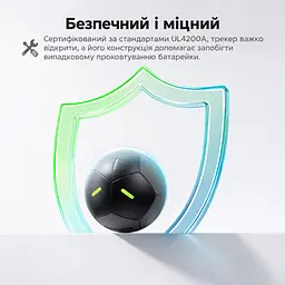 Bluetooth-трекер для пошуку речей UGREEN FineTrack Duo 2 FT311 AirTag пошукова мітка Apple Find My для iPhone та iPad з iOS/iPadOS 14.5 або новішими звуковий пошук до 110 дБ сповіщення про забуті речі режим втрати з контактами власника пиловологозахист IP68 фотолюмінесцентні елементи батарея на 5–7 років без можливості заміни та перезаряджання чорний (95344) - мініатюра 9