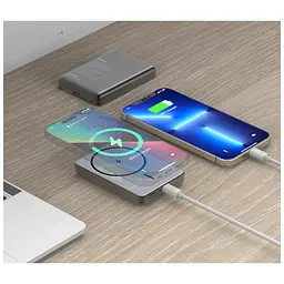 Батарея універсальна Atria 10000mAh, PD/20W, 15W Wireless MagSafe, Black (WPD-W72B) - мініатюра 12