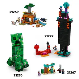 Конструктор LEGO Minecraft Аванпост розбійників та спустошувач 665 деталей (21278) - мініатюра 21