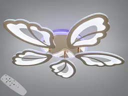Стельова LED-люстра Diasha 8166/5G золото, 5 модулів, 80 Вт, 64 см, 10-16m2