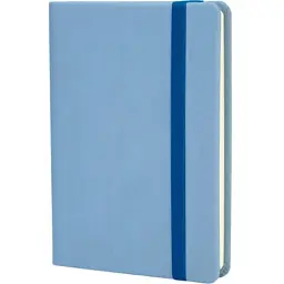 Книга записна Optima Vivella А6, 128 аркушів, лінія, блакитна (O20390-11)
