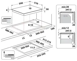 Електрична варильна поверхня Whirlpool WS QS460 NE (7255326) - мініатюра 5