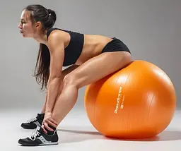 М'яч для фітнесу (фітбол) Power System PS-4013 Ø75 cm PRO Gymball Orange (PS-4013_75cm_Orange) - мініатюра 5