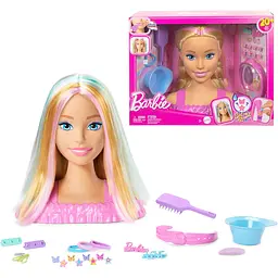Лялька-манекен Barbie Кольорове перевтілення, для зачісок з аксесуарами (JFG81)