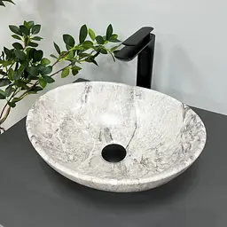 Умивальник VBI Parma stone накладний VBI-011005, Сірий - мініатюра 2