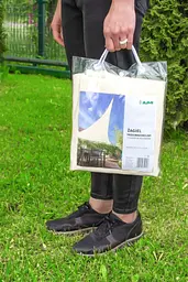 Тент-вітрило Jumi Markiza сонцезахисний 3,6x3,6x5 м білий - мініатюра 6