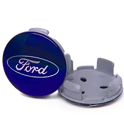 Ковпачки на литі диски маточини Ford 54 / 51 мм Темно синій 1 шт