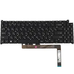 Клавіатура для ноутбука ACER (SFG16-71) rus, чорний, без фрейму, підсвічування клавіш