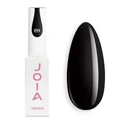Гель-лак для нігтів чорний 059 емаль JOIA vegan 6 мл