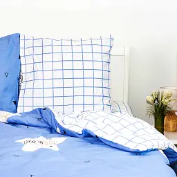 Постільна білизна ТЕП Soft Dreams Twinkle Stars 70x70 євро блакитна - мініатюра 4
