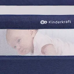 Приставне ліжечко-люлька Kinderkraft Bea Navy синє (00-00304850) - мініатюра 10