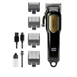 Машинка для стрижки Liberton LHC-7002, Black, 5W, живлення від акумуляторної батареї, 4 насадка, петля підвісна, дисплей (LHC-7002)