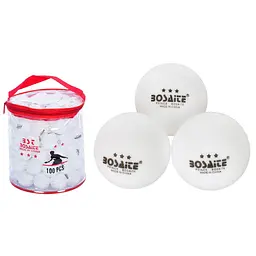 М'ячі для настільного тенісу Bambi MS 2201-1(White) 100 штук, 40 мм - мініатюра 2