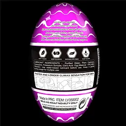 Мастурбатор яйце Lovetoy Giant Egg Grind Ripples Edition прозорий - мініатюра 14