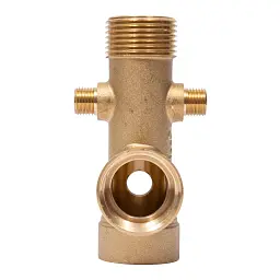 З"єднувач шестивихідний 110мм 1"М×1/4"М×1/4"М×1"F×1"×1/4"F AQUATICA (779625) - мініатюра 2