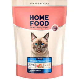 Сухий корм для котів Home Food Adult гіпоалергенний морський коктейль 1.6 кг
