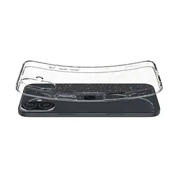 Чехол Spigen Liquid Crystal Glitter для iPhone 16 Crystal Quartz (ACS08192) + защитное стекло - мініатюра 5