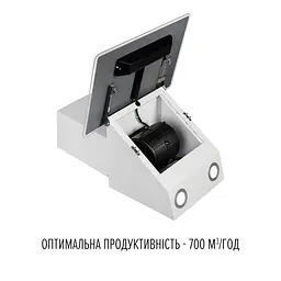 Витяжка декоративна похила PERFELLI VIO 6HW BIANCO - мініатюра 6