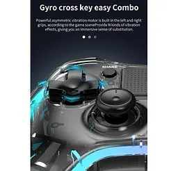 Геймпад джойстик Voltronic P-05 Wireless DualShock 4 for PS4/Switch/PC/IOS MFI/Adndroid HID - мініатюра 19