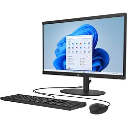 Моноблок 21.5 HP (Hewlett-Packard) 22-dg0001ua AiO i3-N300/8Gb/SSD512Gb/WiFi/Cam/K&M/DOS/Jet Black - мініатюра 3