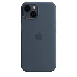 Чохол протиударний силіконовий Silicone Case MPRV3ZE/A MagSafe (Original) для Apple iPhone 14 (6.1") Storm Blue - мініатюра 4