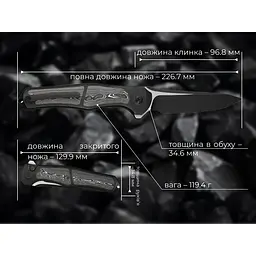 Ніж складаний Weknife 702XI Black Titanium WE07B-2 (Лімітована серія) - мініатюра 21