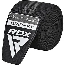 Бинти на коліна KR11 GYM Knee Wrap RDX Inc Limited WAH-KR11BG, Black/Grey - мініатюра 5