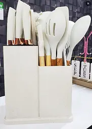Набір кухонного приладдя A-plus Kitchenware Set з дощечкою Білий - мініатюра 7