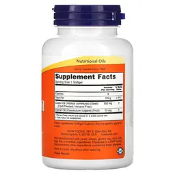 Касторова олія Now Foods Castor Oil 650 мг 120 гелевих капсул - мініатюра 2