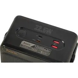 Зовнішній акумулятор Hoco DB101 Zeus 120000mAh 22.5W Black [168596] - мініатюра 4