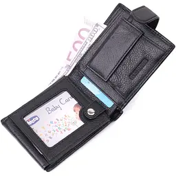 Чоловічий шкіряний гаманець ST Leather 11,2х9,5х2 см acs0028285 - мініатюра 4