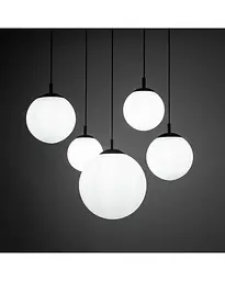 Підвісний світильник TK Lighting 4791 Esme E27 5x15W IP20 Bk - мініатюра 3