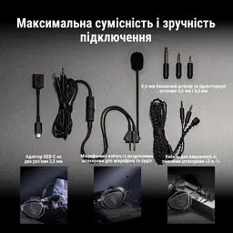 Навушники ASUS ROG Kithara Black (90YH0470-BHUA00) - мініатюра 9