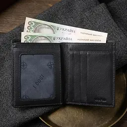Чоловіче портмоне Tony Perotti з натуральної шкіри Cortina 5079 nero (90123) чорне - мініатюра 5