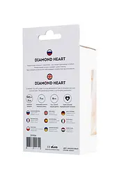Анальна пробка ToDo Anal Plug Diamond Heart 8 см (фіолетовий) - мініатюра 7