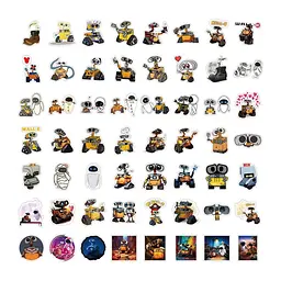 Стікерпак GeekLand WALL-E 60 штук - мініатюра 2