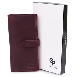 Жіноче шкіряне портмоне GRANDE PELLE 9х18х1 см acs0018744 - мініатюра 6