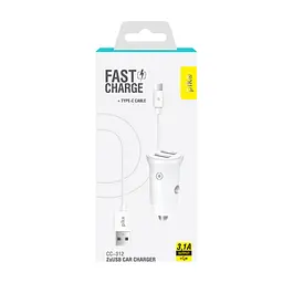 Зарядний пристрій Piko CC-312 (2USB3,1A) + USB-C cable (1283126538803) - мініатюра 2