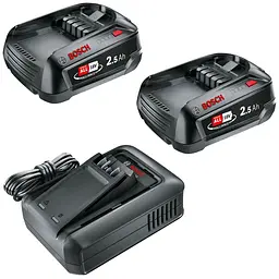 Стартовий комплект Bosch Starter Set 18V, 2 акб 18V 2.5 Аh, з/п AL 18V-44