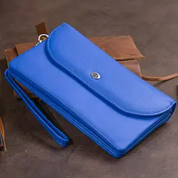 Жіночий шкіряний гаманець-клатч ST Leather 9х9,5х2,5 см acs0015828 - мініатюра 9