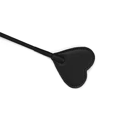 Шльопалка-сердечко Liebe Seele Black Organosilicon Riding Crop - мініатюра 4