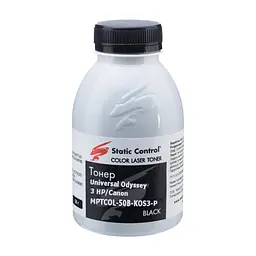 Тонер HP/Canon MPTCOL OS3 50г black (фасовка) Static Control (MPTCOL-50B-KOS3-P)