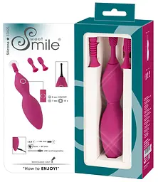 Кліторальний вібратор Sweet Smile Spot Vibrator With 3 Tips 17.9 см рожевий - мініатюра 11