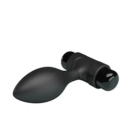 Анальна пробка - Pretty Love Vibra Butt Plug Black - мініатюра 7