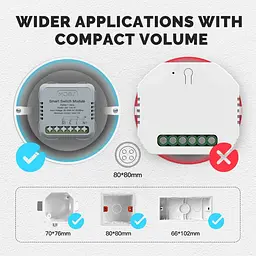Розумне реле Zigbee Moes ZM-104-M Tuya Smart Switch 10 А - мініатюра 4