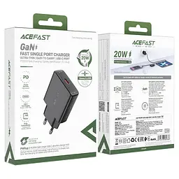 МЗП Acefast A65 PD20W GaN (USB-C) Black - мініатюра 6