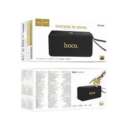 Портативна Bluetooth-колонка Hoco HT1 Max Marquis sports BT speaker Black - мініатюра 2