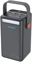 УМБ Choetech 50000mAh, PD3.0 65W USB-C, QC3.0, 3хUSB-A 18W, mirco USB, Li-pol LED Light, чорна - мініатюра 2